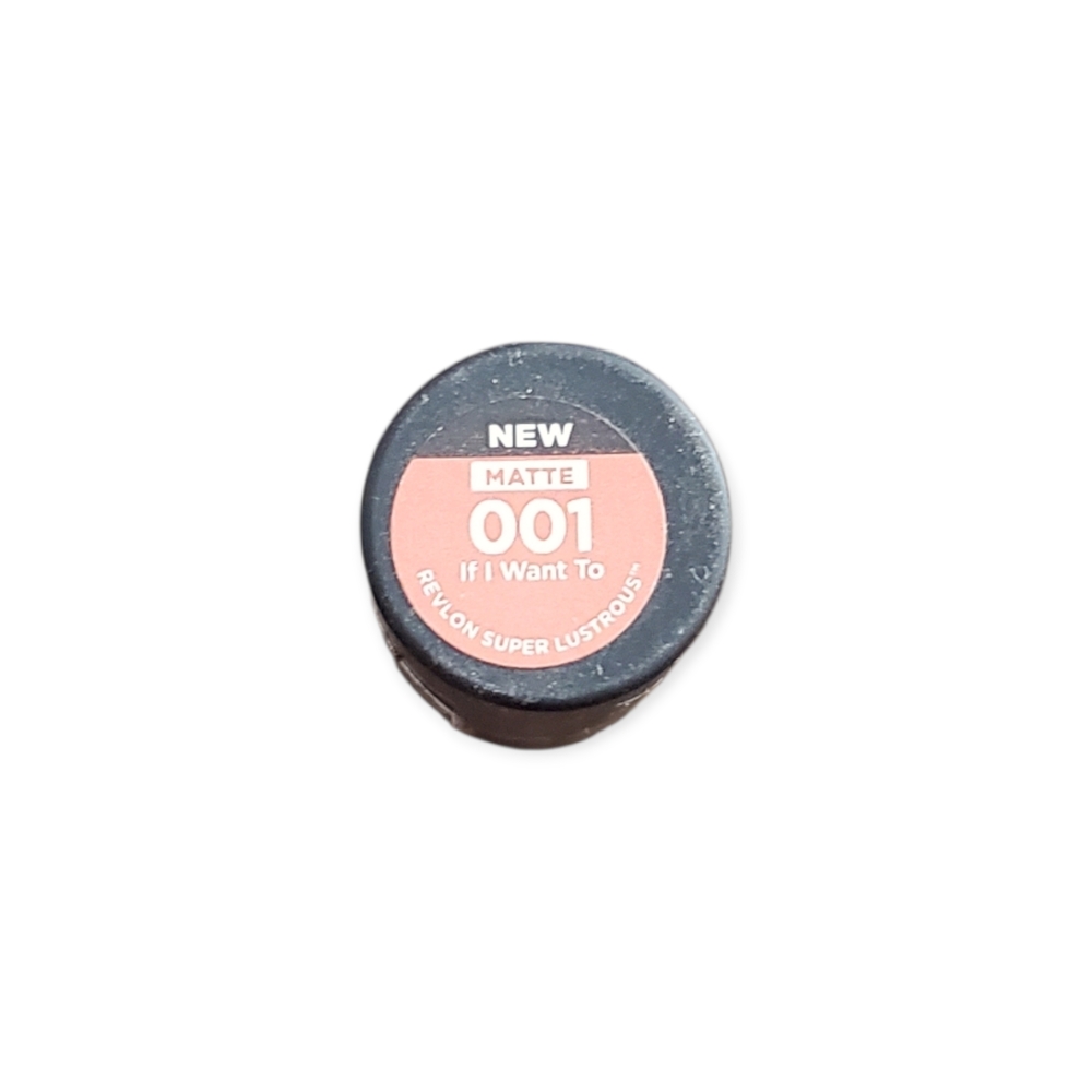 Revlon Super Lustrous Matte Lipstick 001 If I Want To